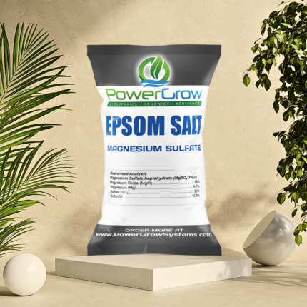 Power Grow Epsom Salt Fertilizer with Crystals 500 Grams Pack (USA Imported)
