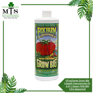 FoxFarm Grow Big Liquid Concentrate (6-4-4) 1 Quart (946 Ml) USA Imported