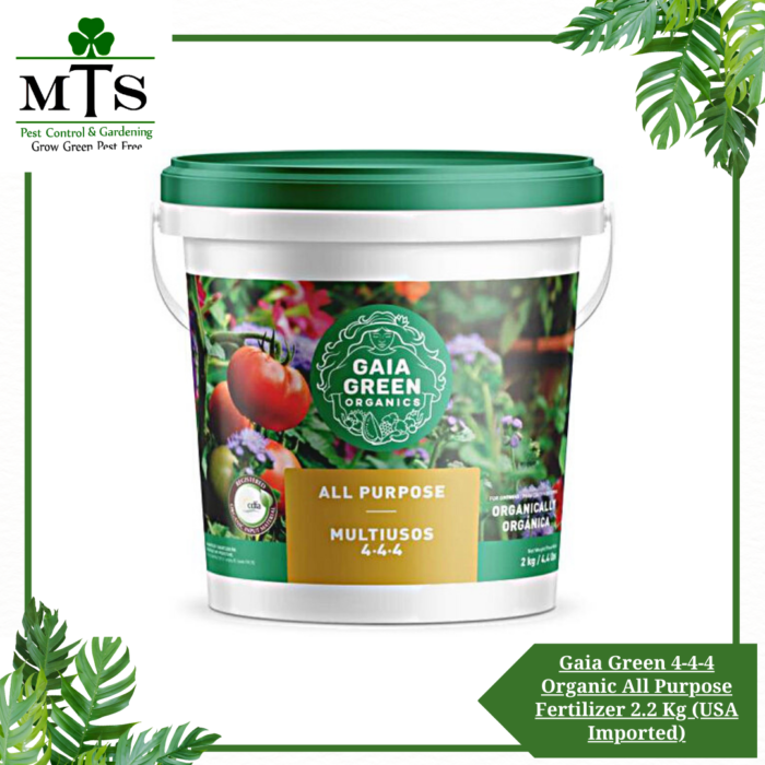 Gaia Green 4-4-4 Organic All Purpose Fertilizer and Plant Nutrients 2.2 Kg (USA Imported)