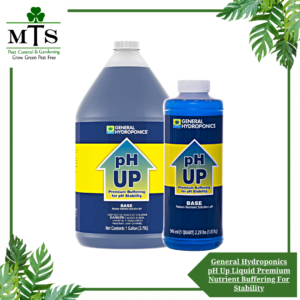 General Hydroponics pH Up Liquid Premium Nutrient Buffering For Stability