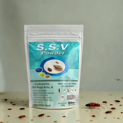 SSV Dusting Powder Kills Cockroaches Imported from Holland - Highly Effective Cockroach Killer and Crawling Insects Killer for Indoor and Outdoor Use - 100 Gram Pouch