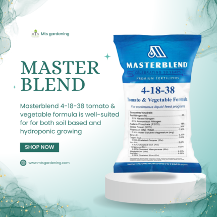 MASTERBLEND HYDROPONICS FERTILIZER 4-18-38 (IMPORTED USA) 250g, 500g, 1 KG  PACK